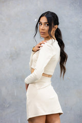 IVORY MINI SKIRT