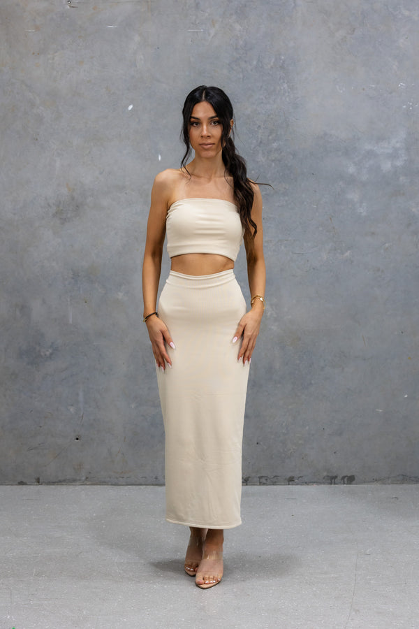 IVORY MAXI SKIRT